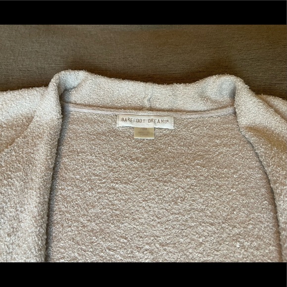 Barefoot Dreams Draped Cardigan Light Tan - Picture 4 of 10